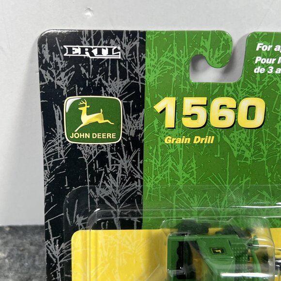 JOHN DEERE 1560 GRAIN DRILL-1/64-NICE-PACKAGED-2001 ERTL - Picture 2 of 7